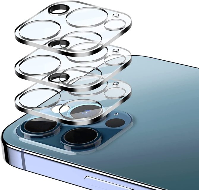 apsauginis telefono kameros stikliukas skirtas iPhone, Samsung, Huawei, Xiaomi telefonams