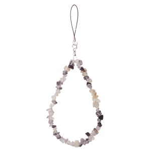 universalus telefono pakabukas virvute su akmenukais