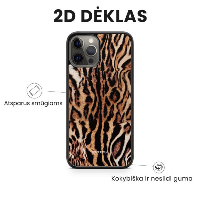 iphone 14 pro telefono dekliukas gyvuno odos stiliaus