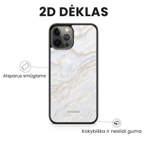 iphone 14 telefono dekliukas baltos spalvos marmuro stiliaus