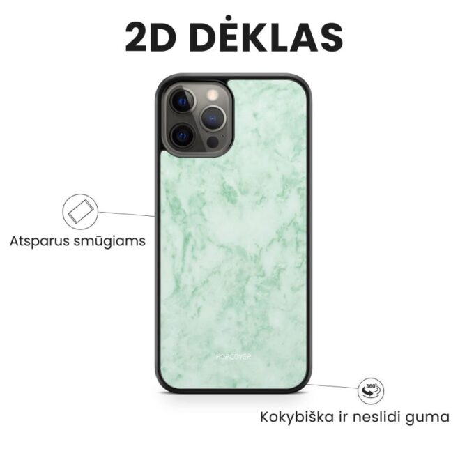 iphone 14 telefono dekliukas sviesiai zalios spalvos