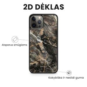 iphone 14 pro max telefono deklas marmuro stiliaus rudos spalvos