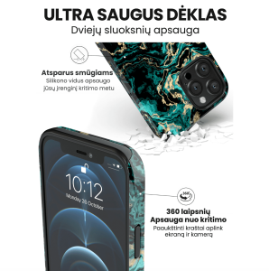 iphone 14 pro max telefono deklas marmuro stiliaus