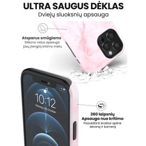 iphone 14 telefono dekliukas rozines spalvos
