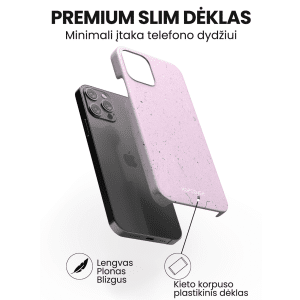 iphone 14 telefono dekliukas violetines spalvos