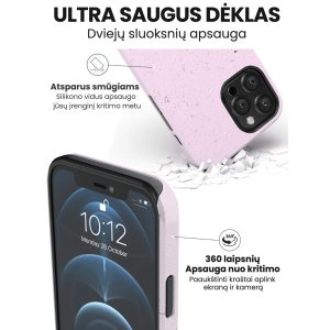 iphone 14 telefono dekliukas violetines spalvos
