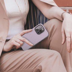 iphone 14 telefono dekliukas violetines spalvos
