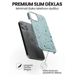 iphone 14 telefono dekliukas pilkos marmuro stiliaus