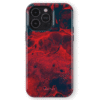 Apple iphone 14 telefono deklas raudonas marmurinis