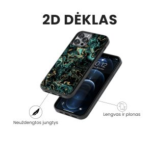 iphone 14 pro max telefono deklas marmuro stiliaus