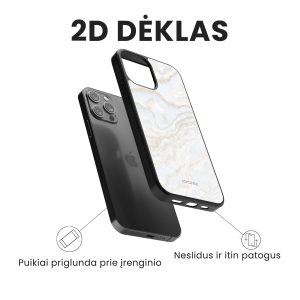 iphone 14 telefono dekliukas baltos spalvos marmuro stiliaus