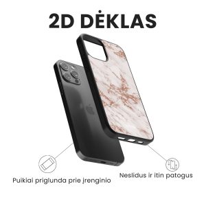 prabangus Apple iphone 14 telefono deklas rozines spalvos marmurinis