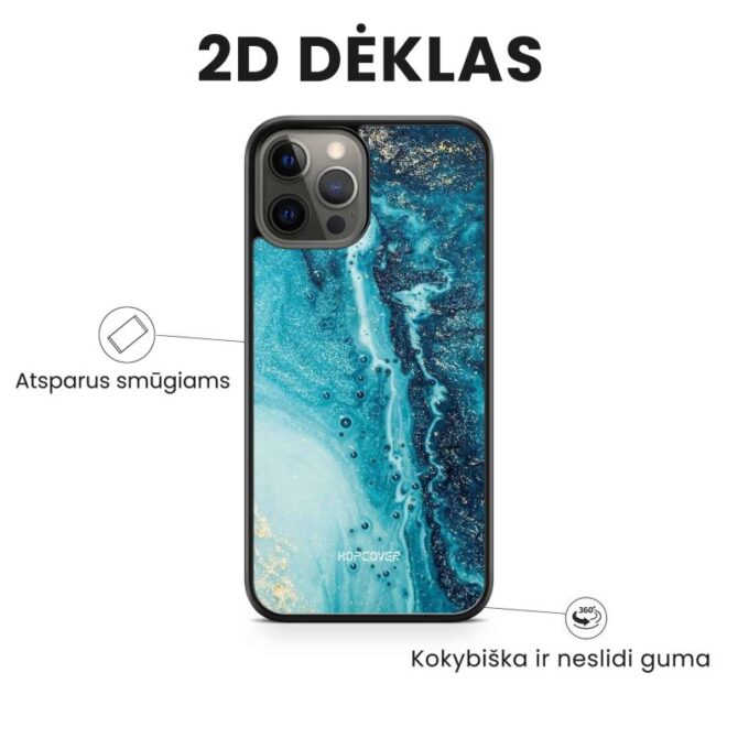 Apple iphone telefono deklas zydros spalvos