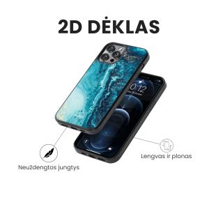 Apple iphone telefono deklas zydros spalvos