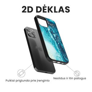 Apple iphone telefono deklas zydros spalvos