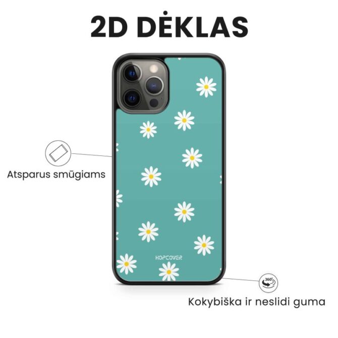 iPhone telefono deklas zydras su gelemis