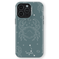 Hopcover iPhone telefono deklas su zodiaku vezys melynos spalvos