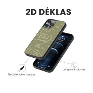 Hopcover iPhone telefono deklas su zodiaku vandenis melynas