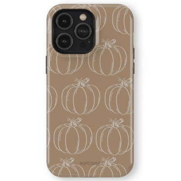 Hopcover iPhone telefono dekliukas su moliugais rudos spalvos