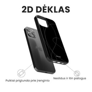 Hopcover iPhone telefono dekliukas juodas