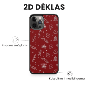 Hopcover iPhone telefono dekliukas kaledinis raudonos spalvos