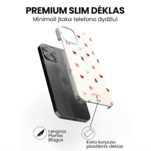 Hopcover iPhone telefono dekliukas kaledinis sventinis
