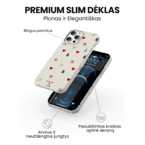 Hopcover iPhone telefono dekliukas kaledinis sventinis