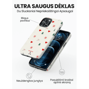 Hopcover iPhone telefono dekliukas kaledinis sventinis