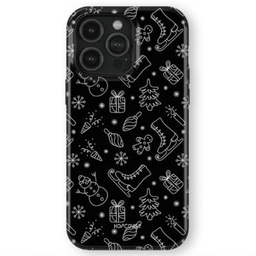 Hopcover iPhone telefono dekliukas kaledinis juodos spalvos