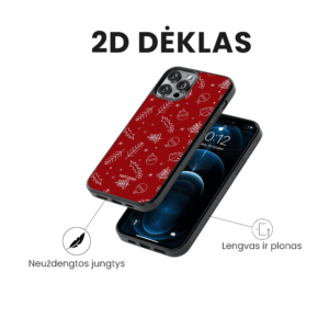 Hopcover iPhone telefono dekliukas kaledinis raudonos spalvos