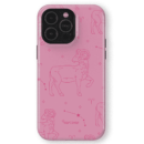 Hopcover iPhone telefono deklas su zodiaku avinas rozines spalvos