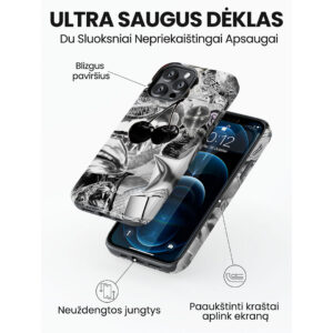 Hopcover iPhone telefono deklas Samsung dekliukas