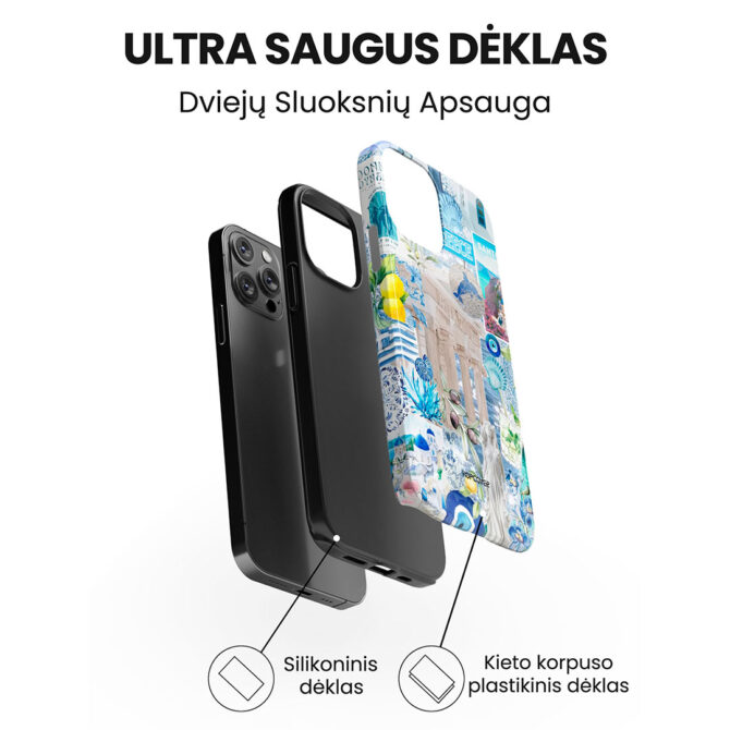 Hopcover iPhone telefono deklas Samsung dekliukas