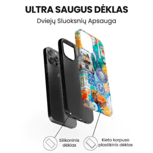 Hopcover iPhone telefono deklas Samsung dekliukas