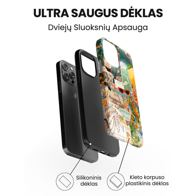 Hopcover iPhone telefono deklas Samsung dekliukas