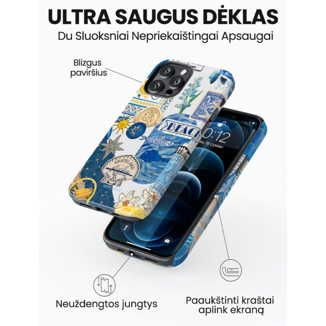 Hopcover iPhone telefono deklas Samsung dekliukas