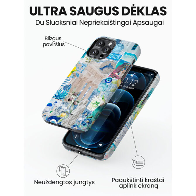 Hopcover iPhone telefono deklas Samsung dekliukas