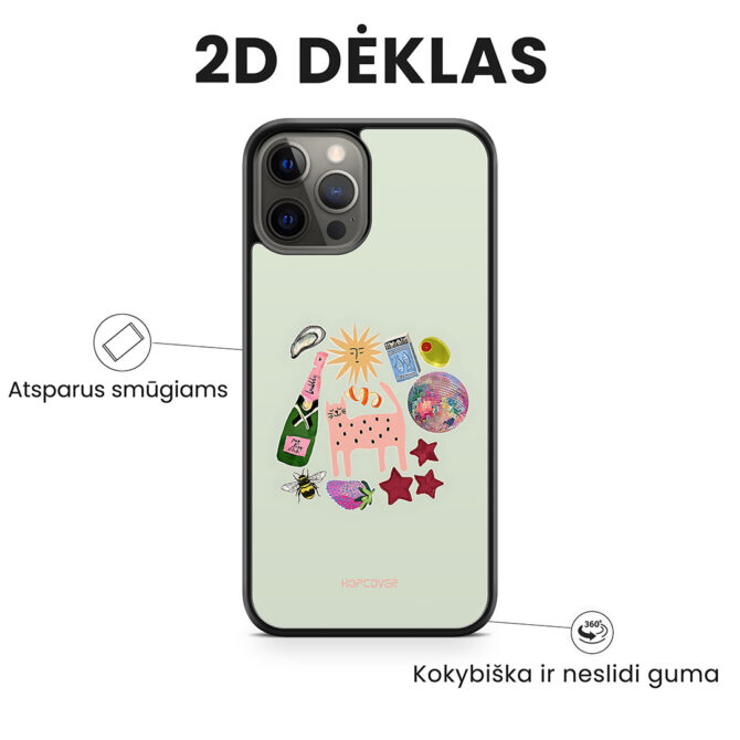Hopcover iPhone telefono deklas Samsung dekliukas