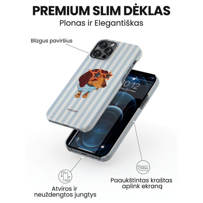 Hopcover iPhone telefono deklas Samsung dekliukas