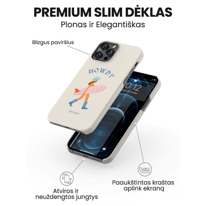 Hopcover iPhone telefono deklas Samsung dekliukas