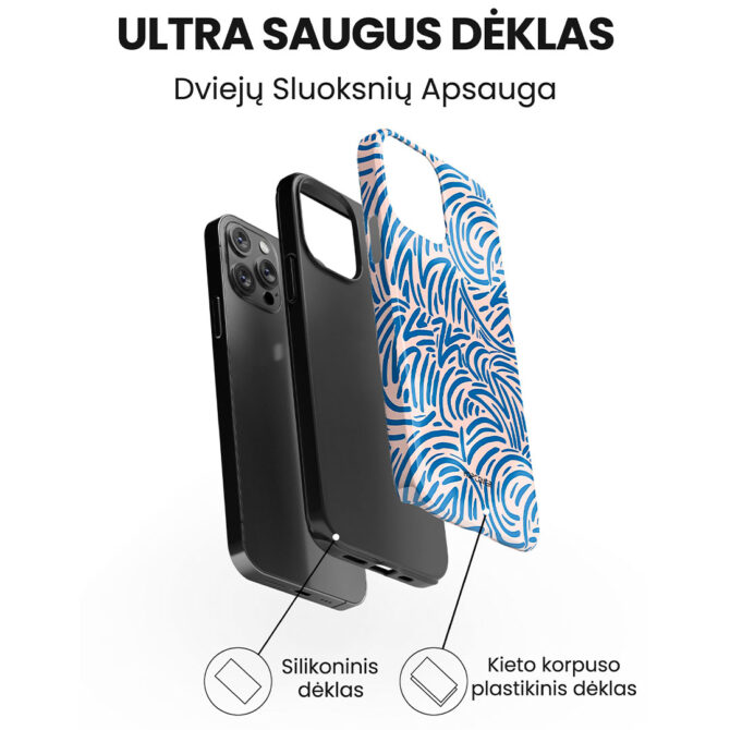 Hopcover iPhone telefono deklas Samsung dekliukas