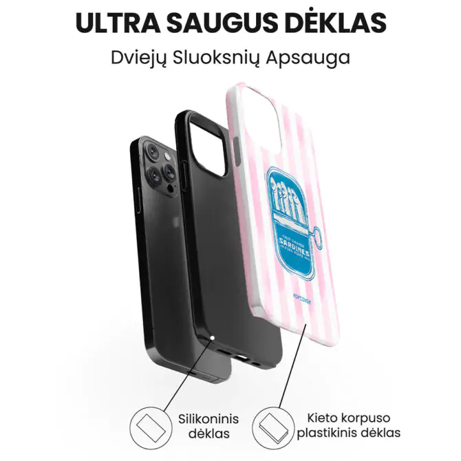 Hopcover iPhone telefono deklas Samsung dekliukas