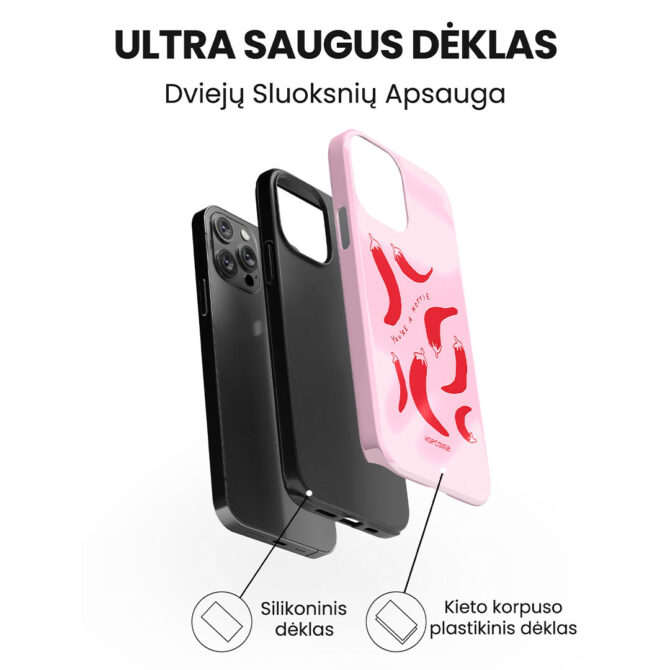 Hopcover iPhone telefono deklas Samsung dekliukas