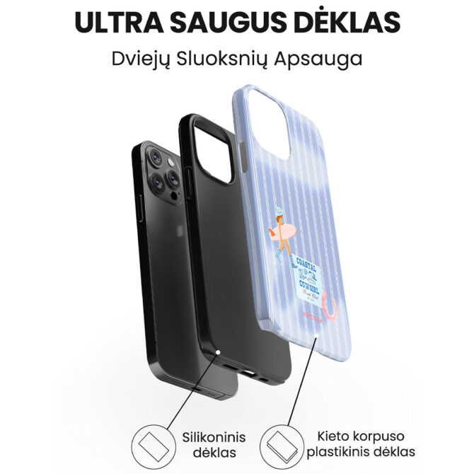 Hopcover iPhone telefono deklas Samsung dekliukas