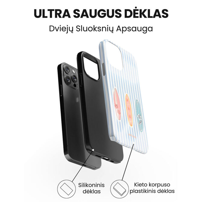 Hopcover iPhone telefono deklas Samsung dekliukas