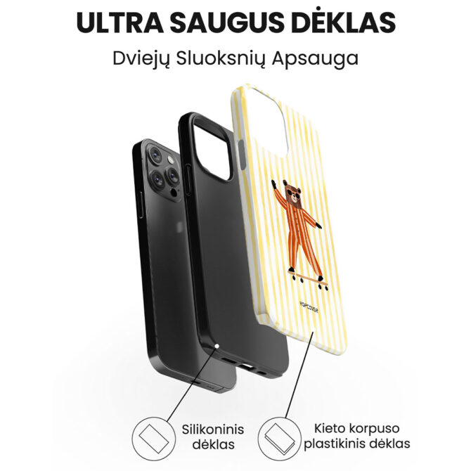 Hopcover iPhone telefono deklas Samsung dekliukas