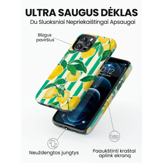Hopcover iPhone telefono deklas Samsung dekliukas