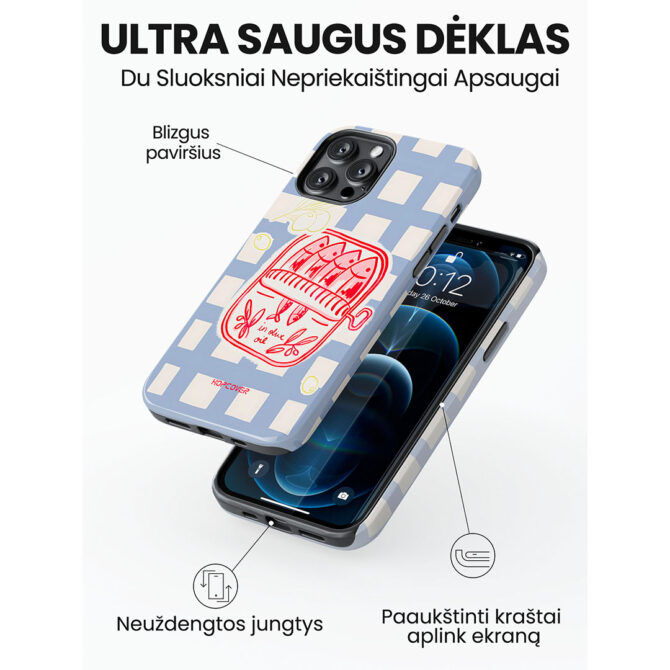 Hopcover iPhone telefono deklas Samsung dekliukas