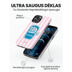 Hopcover iPhone telefono deklas Samsung dekliukas