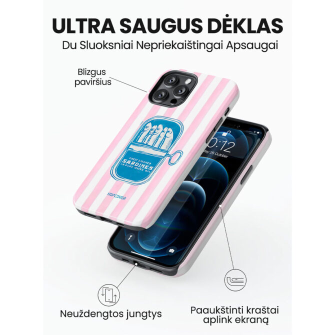 Hopcover iPhone telefono deklas Samsung dekliukas